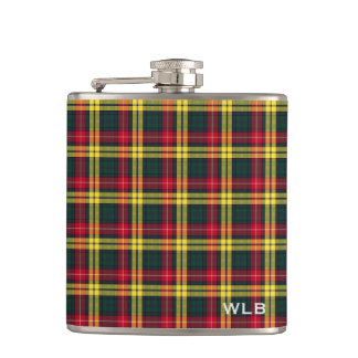 Flasques Clan Buchanan Tartan Monogram
