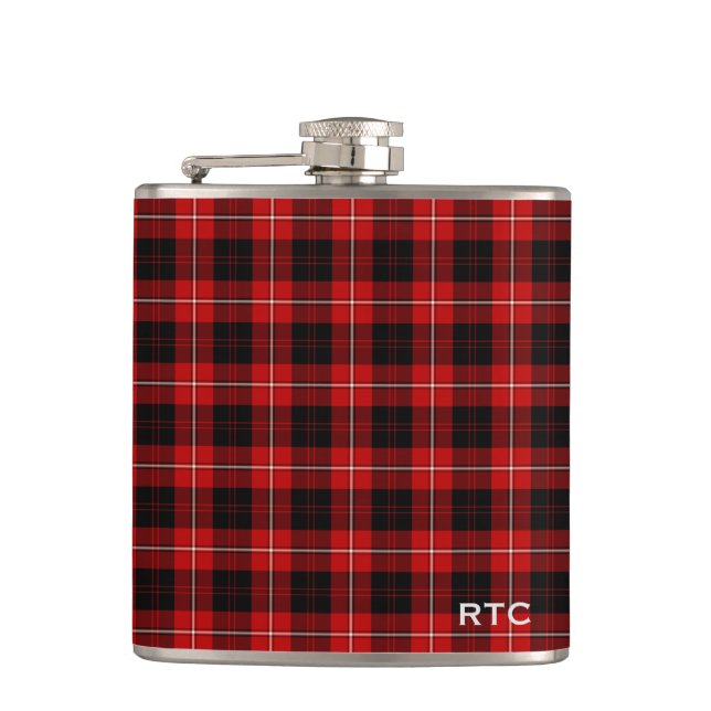 Flasques Clan Cunningham Tartan Monogrammé (Devant)
