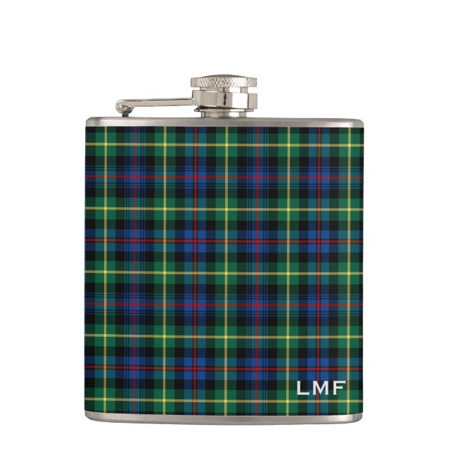 Flasques Clan Farquharson Tartan Monogramme (Devant)