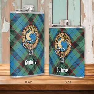 Flasques Clan Guthrie Crest sur Tartan