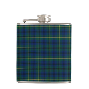 Flasques Clan Johnstone Blue et Green Scottish Tartan