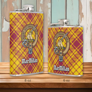 Flasques Clan MacMillan Crest sur le tatan de robe