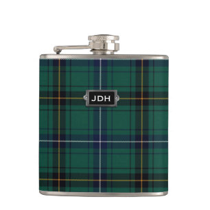 Flasques Clan monogramme Henderson Tartan Plaid Flask