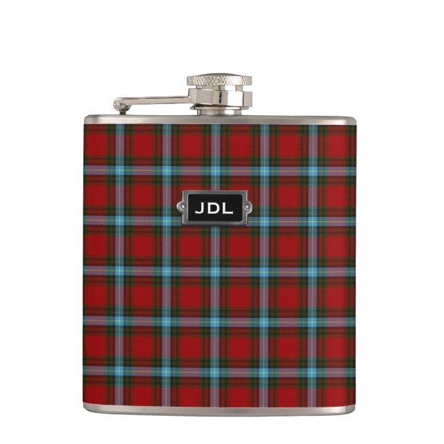Flasques Clan monogramme Livingstone / MacLay Tartan Plaid (Devant)