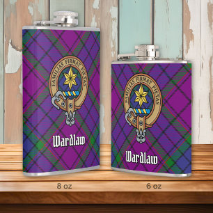 Flasques Clan Wardlaw Crest sur Tartan