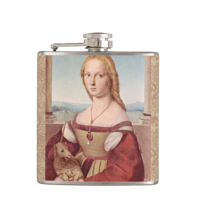 Flasques Classique Raphael Lady et Unicorn (Devant)