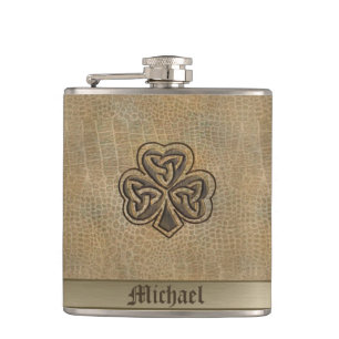 Flasques Classy Irlandais porte-shamrock