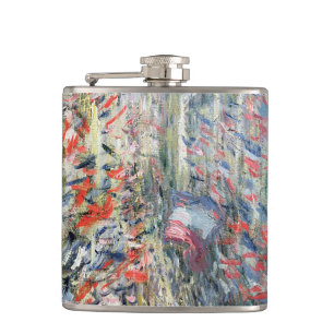 Flasques Claude Monet   la rue Montorgueil, Paris