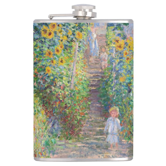 Flasques Claude Monet - Le jardin de l'artiste à Vetheuil (Devant)