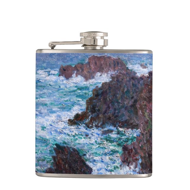 Flasques Claude Monet - Les Rochers à Belle-Ile, Côte sauva (Devant)