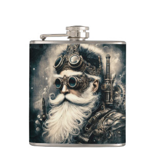Flasques Claus infusés de charbon : Steampunk Père Noël