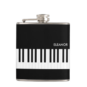 Flasques Clavier de musique noir et blanc pour piano