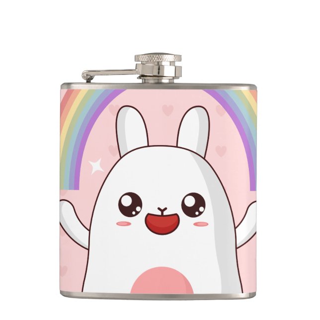 Flasques Clipart arc-en-ciel de Kawaii (Devant)