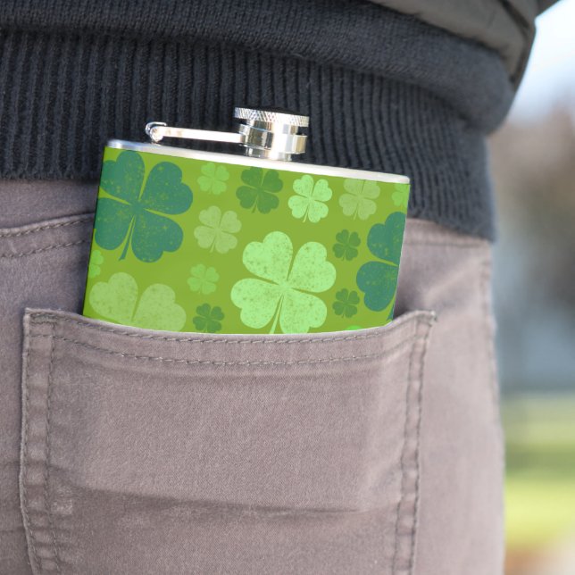 Flasques Clovers verts, Lucky Clovers, Saint Patrick's Day (In Situ)