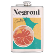 Cocktail Tropical Pink Negroni Retro