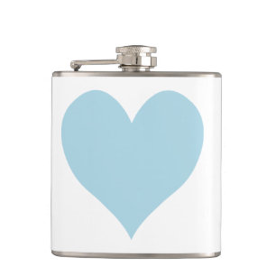 Flasques Coeur bleu clair mignon