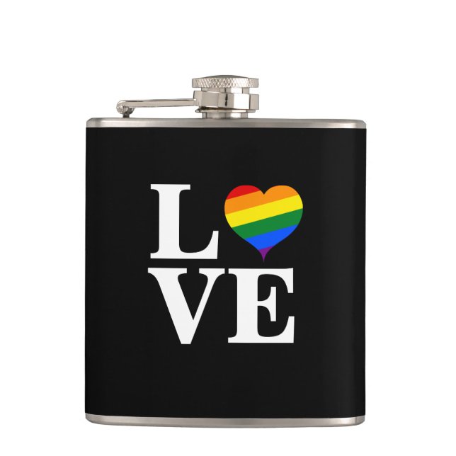 Flasques Coeur LGBT (Devant)