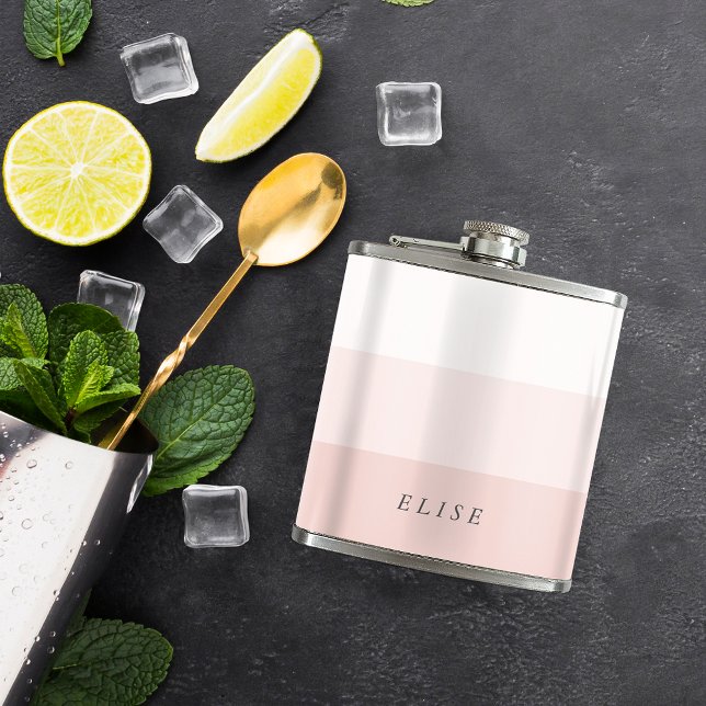Flasques Colorbloc rose et gris pâle (Créateur téléchargé)