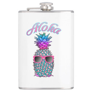 Flasques Colorful Hawaiian aloha