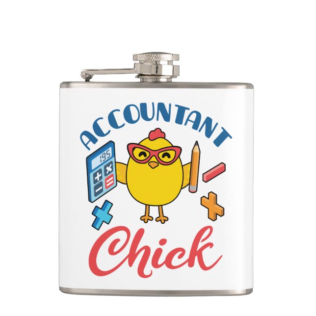 Flasques Comptable Chick Accounting CPA Graduation Women (Devant)