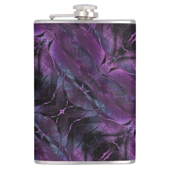 Flasques Conception Abstraite violet violet bleu noir (Devant)