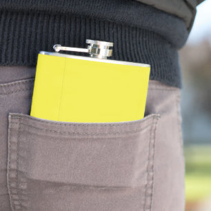 Flasques Conception avec un Arrière - plan jaune et une bor