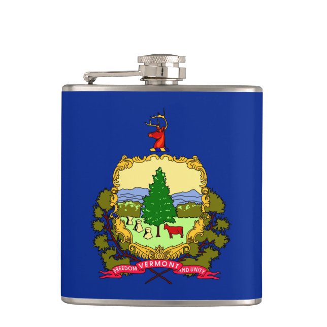Flasques Conception du drapeau d'état du Vermont (Devant)