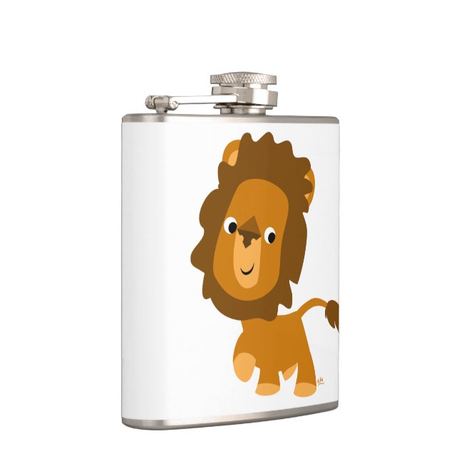 Flasques Contenu de dessin animé mignon Lion Hip Flask (Droite)