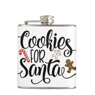 Flasques Cookies pour Père Noël Fun Christmas