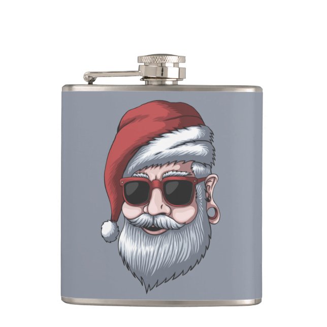Flasques Cool Père Noël Noël Vacances Adultes Stationnement (Devant)