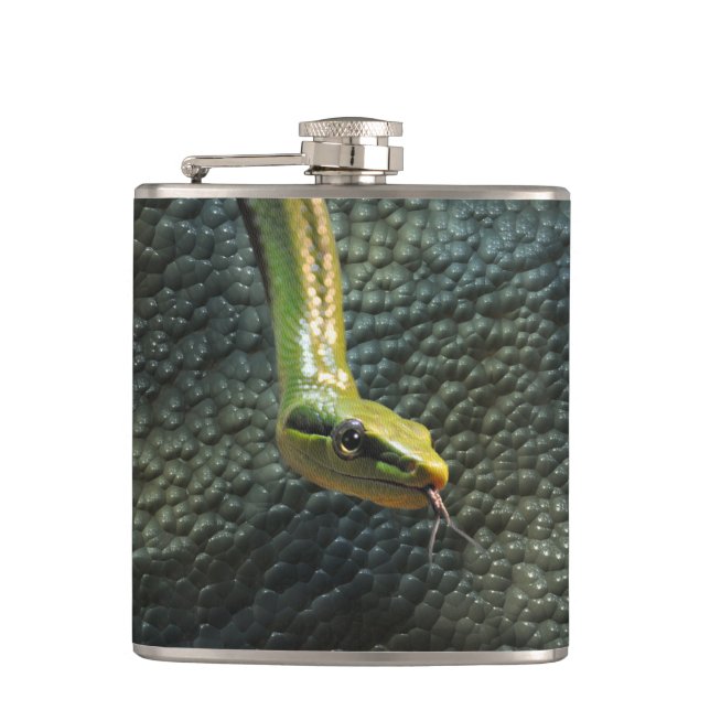 Flasques Cool Snake Effet de la peau Reptile-lover (Devant)