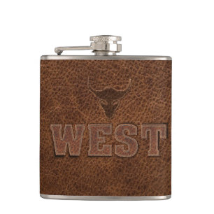 Flasques Cool Western Texte - Personnaliser It
