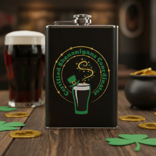 Flasques Coordonnateur de Shenanigans certifié St Paddys