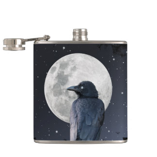 Flasques Corbeau de la forêt Lune froide