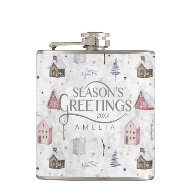 Flasques Cosy Home Christmas Pink ID985 (Devant)