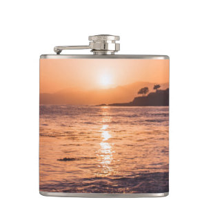 Flasques Coucher du soleil renversant de plage