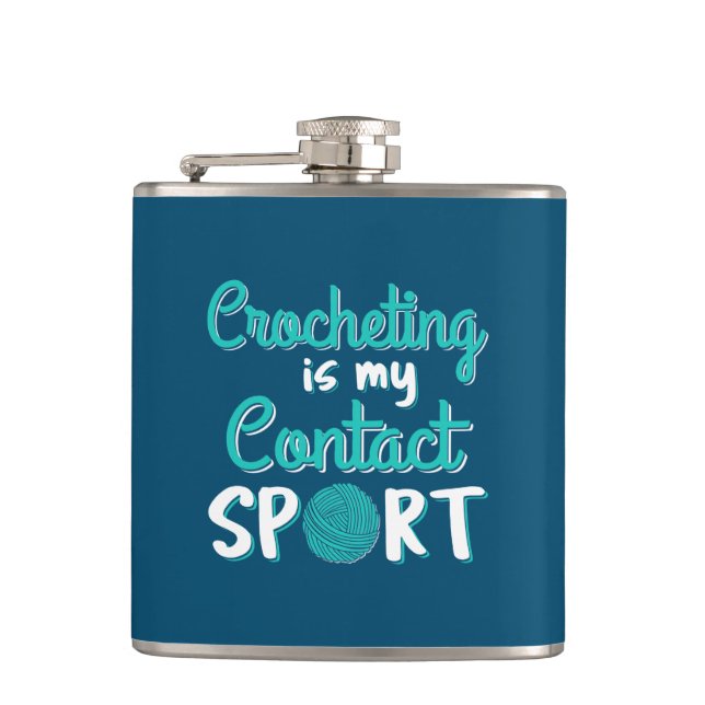 Flasques Crochet est mon contact Sport (Devant)