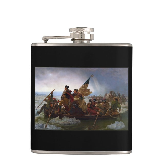 Flasques Crossing Delaware 1776 : Général George Washington (Devant)