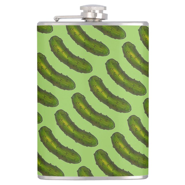 Flasques Crunchy Green Kosher Dill Deli Pickle Foodie Cadea (Devant)