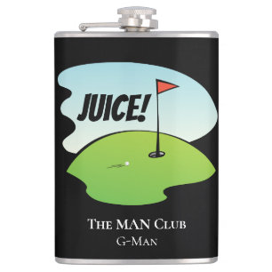 Flasques Custom Funny Golf Juice Birdy Celebration Modern