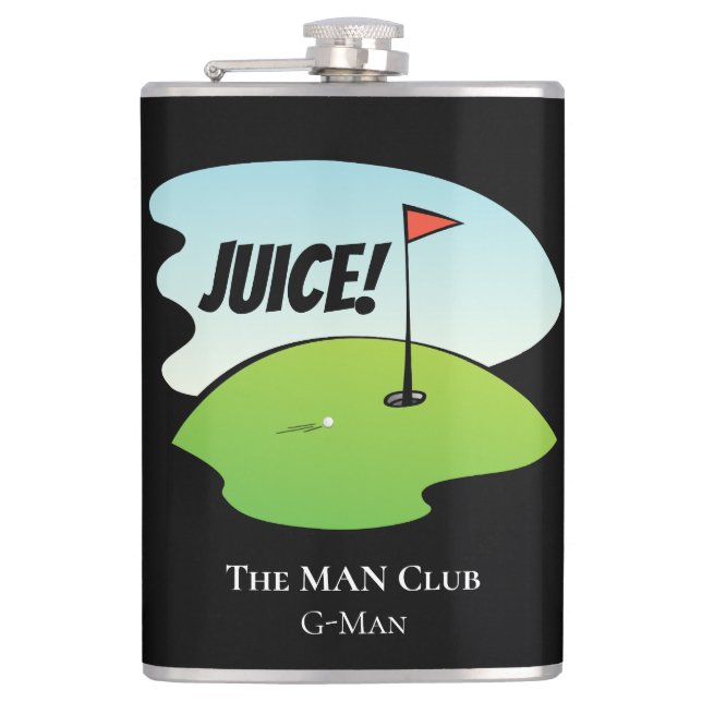 Flasques Custom Funny Golf Juice Birdy Celebration Modern (Devant)