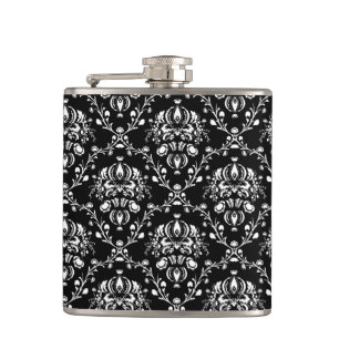 Flasques Damas noir et blanc