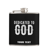 DÉDIÉ À DIEU COOL PERSONNALISABLE TEXTE BLANC