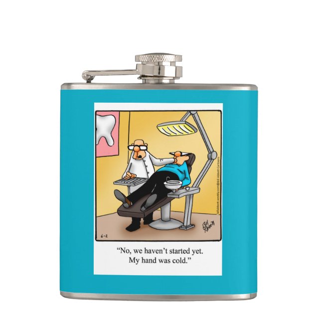 Flasques Dentiste Dentist Humour Flask cadeau (Devant)
