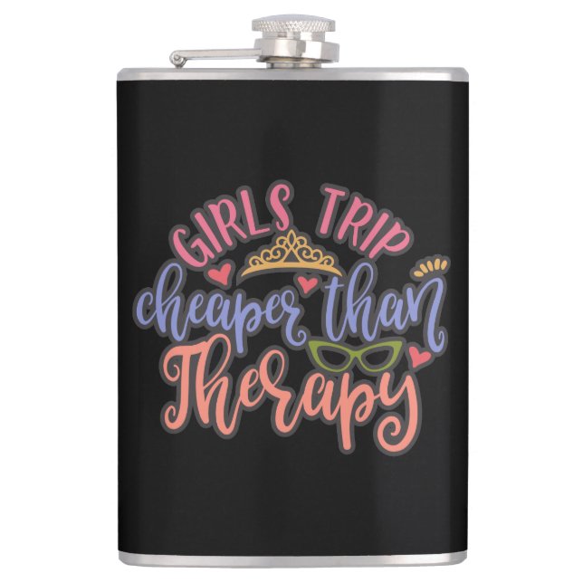Flasques Des Drôle Drôle De Design Filles Voyagent Moins Ch (Devant)