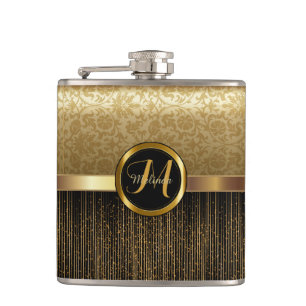 Flasques Design Motif d'or Monogram haut de gamme
