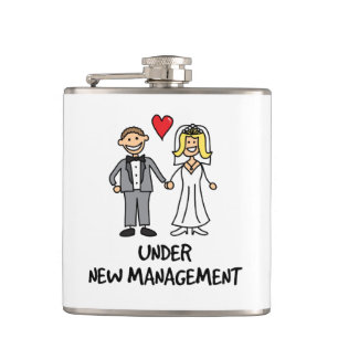 Flasques Dessin animé de mariage - Sous nouvelle direction