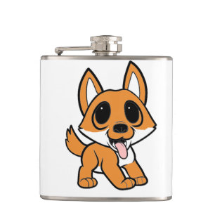 Flasques dessin de shiba inu
