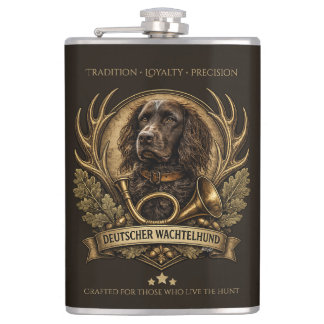 Flasques Deutscher Wachtelhund  , Hunting Logo