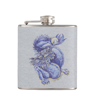 Flasques Dragon bleu